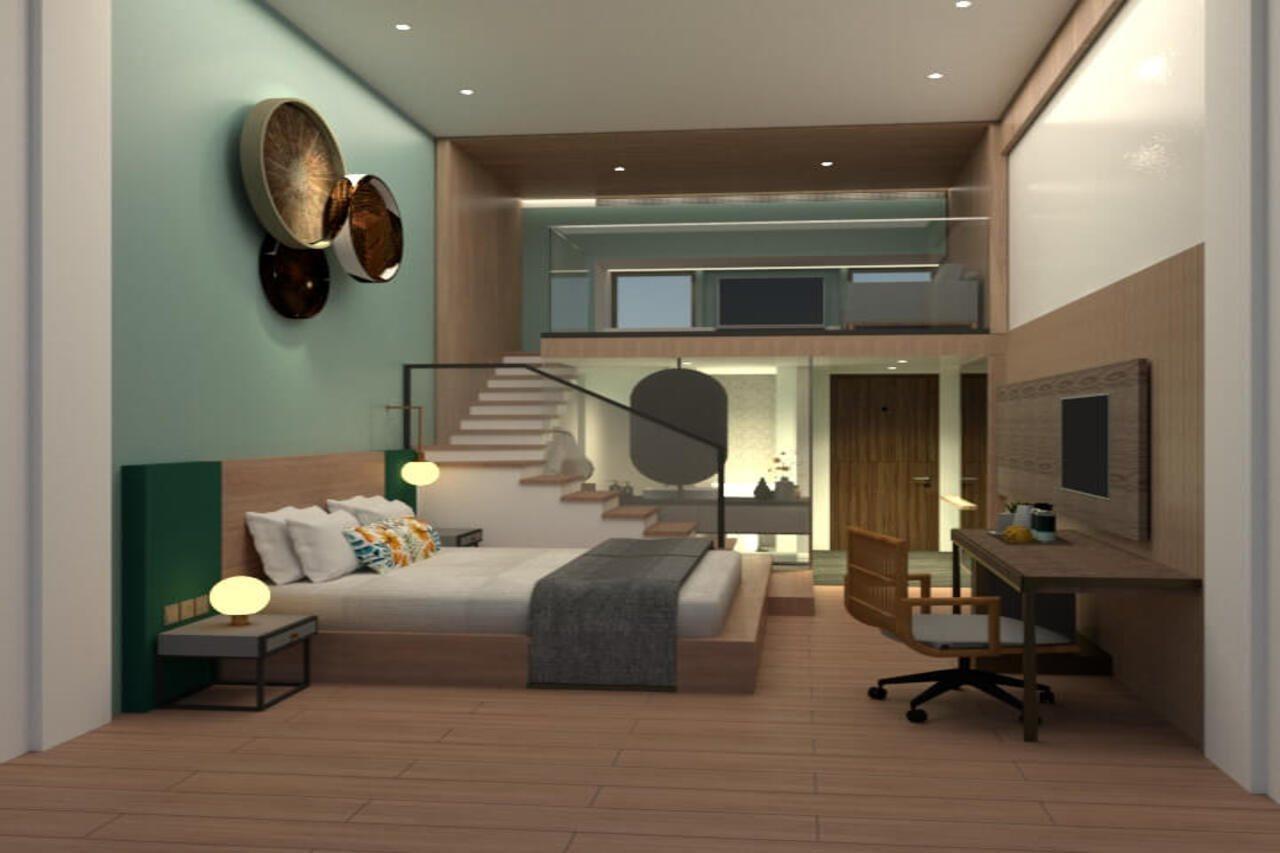 Hotel The Botanica Sanctuary Puncak Zewnętrze zdjęcie 3D rendering of a hotel room